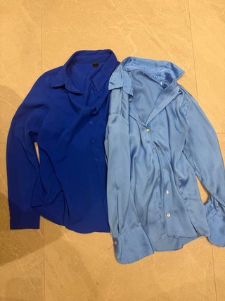 Set de 2 camisas azules