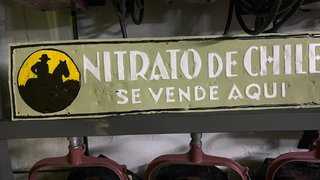 Cartel Antiguo Nitrato de Chile
