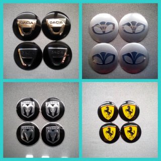 Pegatinas 56mm tapabuje Dacia Daewoo Dodge Ferrari
