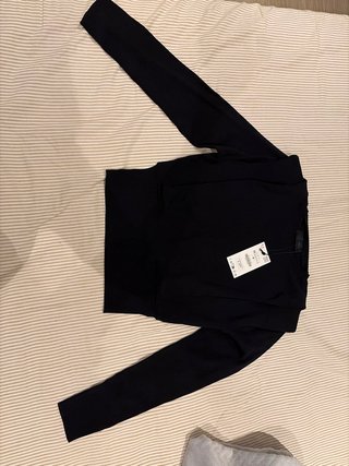 Jersey Manga Larga Negro Zara