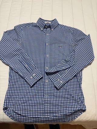 Camisa Gant de cuadros azul y blanca Talla S