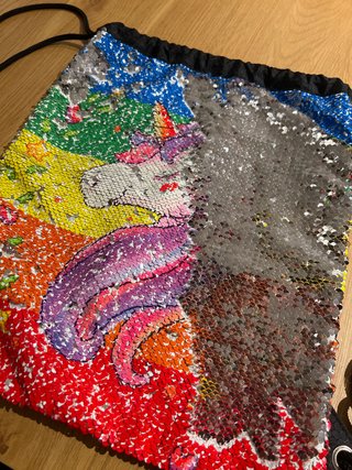 Mochila de Lentejuelas con Unicornio