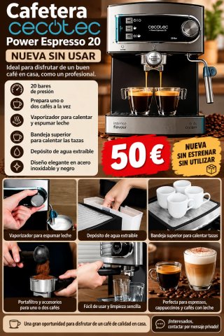 Cafetera Cecotec Power Espresso 20