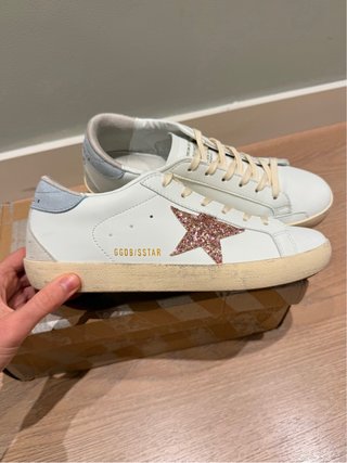 Sneakers estrella purpurina