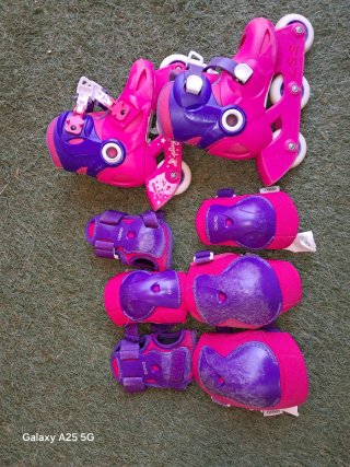 Patines Oxelo para niña con protecciones