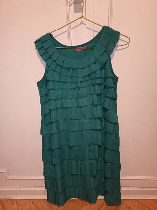 Vestido Trucco Verde Botella
