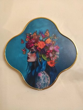 Cuadro Forma Trébol estilo Lowbrow Art