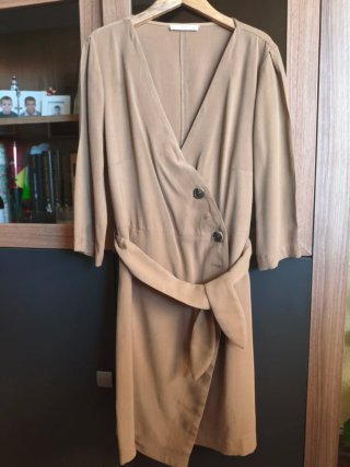 Vestido Mango Beige