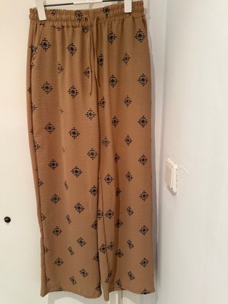 Pantalón Estampado Beige