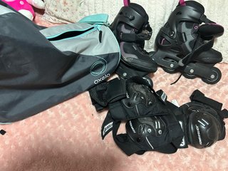 Patines en línea Oxelo con protecciones y bolsa