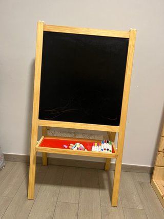 Pizarra Infantil de Madera con Caballete
