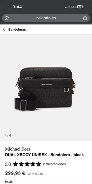 Bolso Bandolera Michael Kors Dual Unisex Xbody