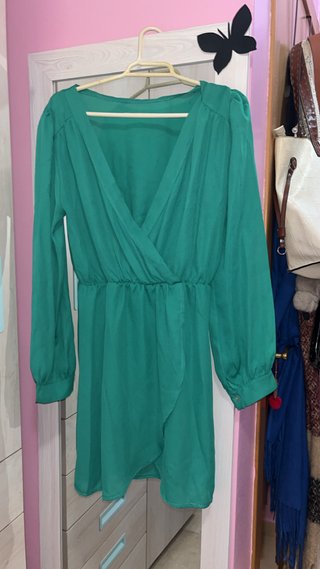 Vestido corto verde