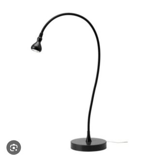 Lámpara de mesa Ikea negra