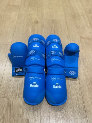 Set de Protecciones de Karate Daedo Azules