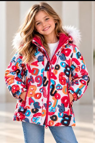 Abrigo Acolchado Multicolor Niña 6 Años