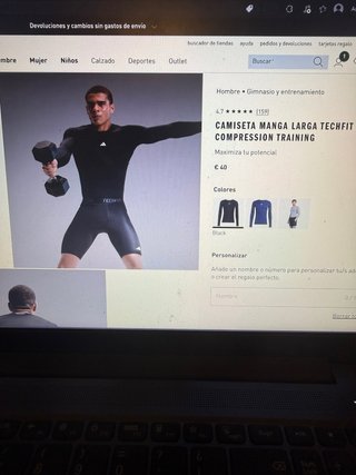 Camiseta Manga Larga Adidas Techfit