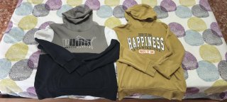 Lote de 2 Sudaderas con Capucha 1x7€-2×12€