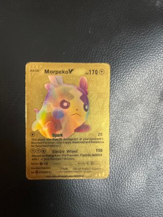 Carta Pokémon Morpeko V Dorada