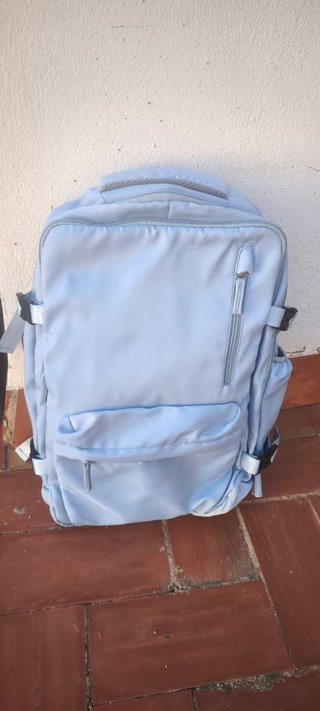 Mochila Viaje/Portátil Azul Celeste (Sin usar)