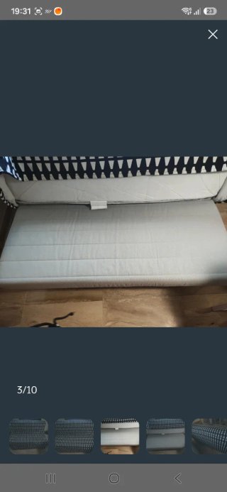 Sofá Cama IKEA 2 Plazas Gris
