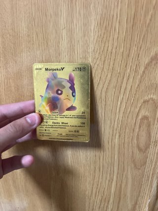 Carta Pokémon Morpeko V Dorada
