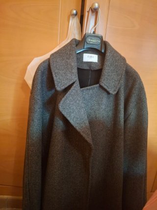 Chaqueta Oversize Gris Zara