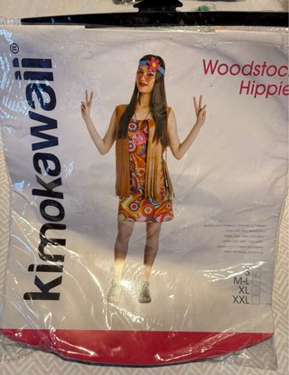 Disfraz Hippie Woodstock kimokawaii Talla S