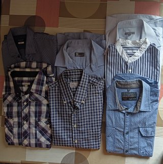 Lote 7 Camisas Hombre Talla L
