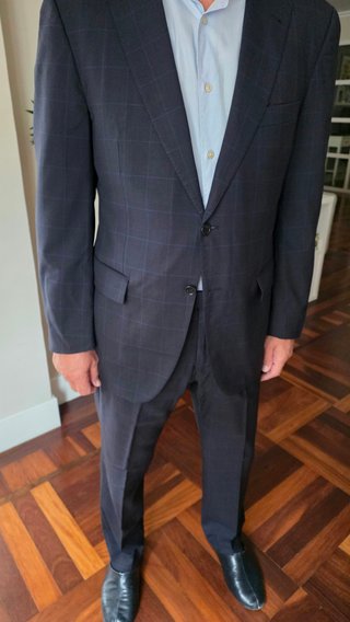 Traje Dustin Azul Marino con cuadros