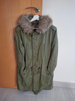 Parka Verde Militar con Capucha