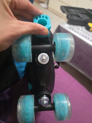 Patines de cuatro ruedas bolsa y protectores