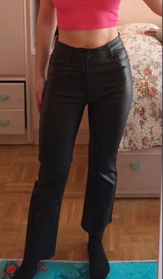 Pantalones flare negros