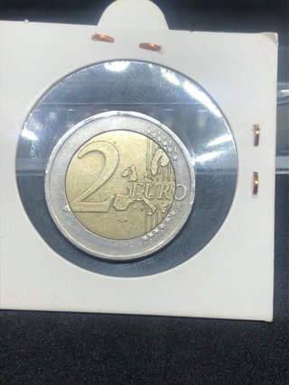 Moneda de 2 Euros con error