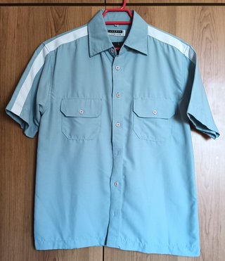 Camisa Angelo Litrico Manga Corta Azul Talla L