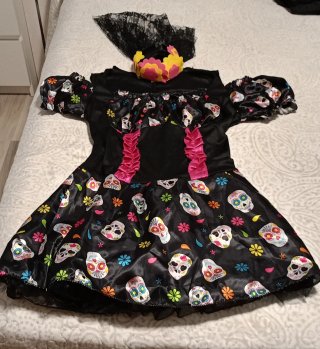 Disfraz de Halloween Catrina para mujer. Talla M