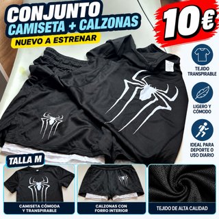 Conjunto Camiseta y Pantalón Corto Talla M