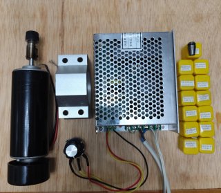 Fresadora 500W para CNC con accesorios