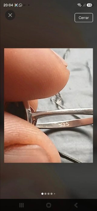 Anillo de Plata de Ley 925 con Piedra