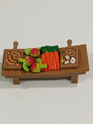 Puesto de Mercado Playmobil con Comida
