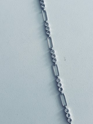 Pulsera de Plata con Brillantes