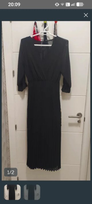 Vestido Negro Midi