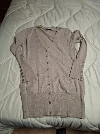 Chaqueta de punto Zara beige