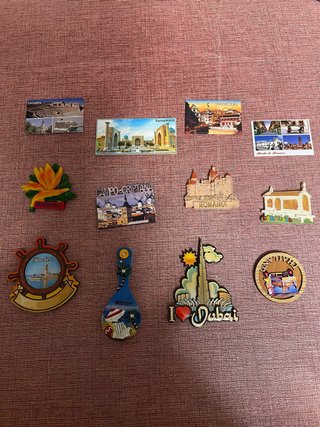 Set de 12 Imanes Souvenir de viaje