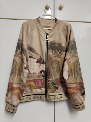 Chaqueta Bomber Estampada