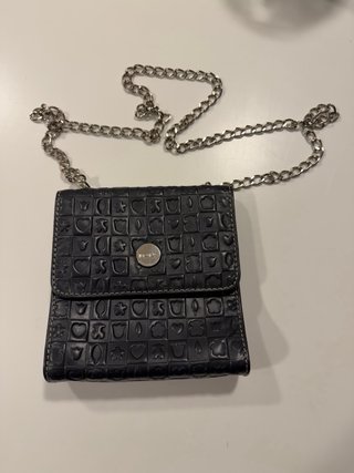 Bolso Tous de piel Negro con Cadena