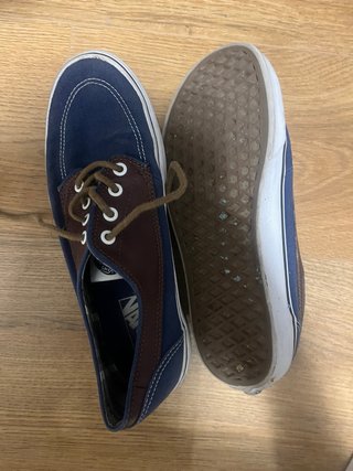 Zapatillas Vans Náuticas Azul y Marrón