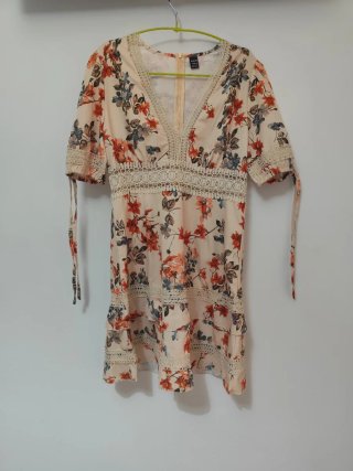 Vestido corto estampado Shein