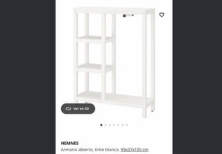 Armario Abierto HEMNES Blanco