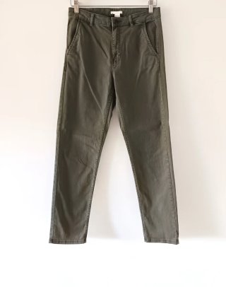 Pantalón chino verde oliva mujer talla 34/36